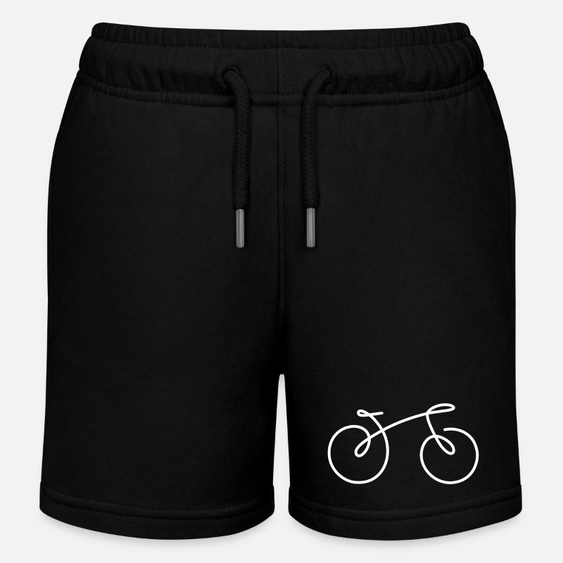 Bicyclette - Short de jogging enfant bio Stanley/Stella - noir