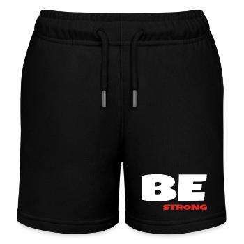 Être fort - Short de jogging enfant bio Stanley/Stella - noir - Devant