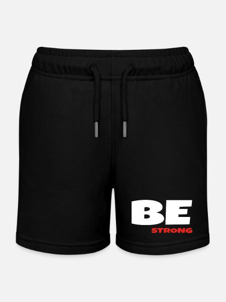 Être fort - Short de jogging enfant bio Stanley/Stella - noir