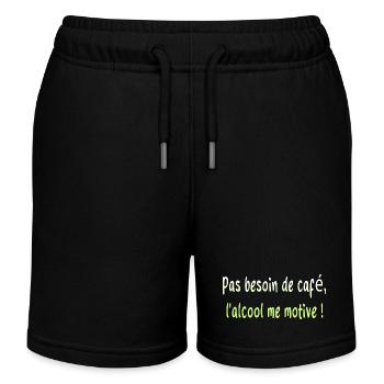Papa Humor Witz Fermentierte Traube Lustig - Kinder Organic Joggingshorts Mini Bolter von Stanley/Stella - Schwarz - Vorne