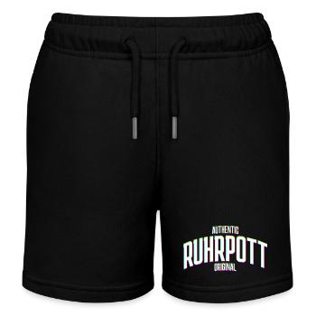 Région de la Ruhr Ruhrpott Effet Glitch original - Short de jogging enfant bio Stanley/Stella - noir - Devant