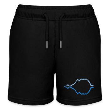 Grimming en miroir - Short de jogging enfant bio Stanley/Stella - noir - Devant