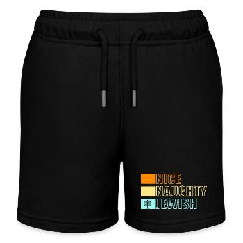 Hanoukka Hanoukka Hanoucca - Short de jogging enfant bio Stanley/Stella - noir - Devant
