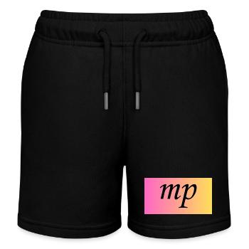 Mezzopiano Mittelleise - Musikalische Anweisung - Kinder Organic Joggingshorts Mini Bolter von Stanley/Stella - Schwarz - Vorne