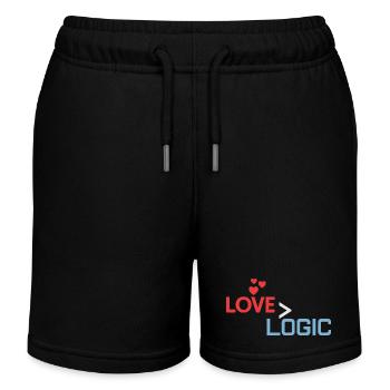L’amour plus grand que la conception logique - Short de jogging enfant bio Stanley/Stella - noir - Devant