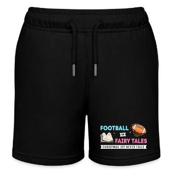 Werdende Mutter Weihnachten Gender Reveal - Kinder Organic Joggingshorts Mini Bolter von Stanley/Stella - Schwarz - Vorne