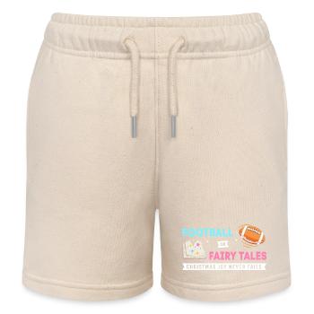 Révélation du sexe de Noël de la future maman - Short de jogging enfant bio Stanley/Stella - écru doux - Devant