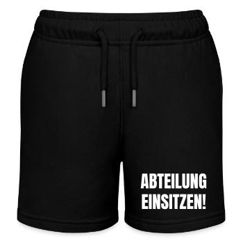 Sit-in department for dressage riders in the Stübchen - Kids Organic Sweat Shorts by Stanley/Stella - black - Front