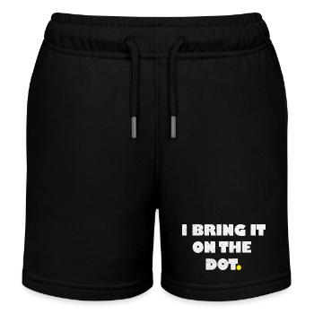 I bring it on the dot lustiges Denglisch - Kinder Organic Joggingshorts Mini Bolter von Stanley/Stella - Schwarz - Vorne