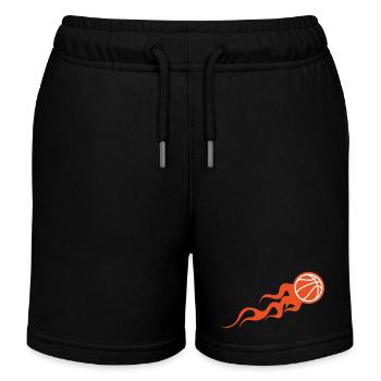 Basketball / Basketball / Basktet-Ball / Sport - Kinder Organic Joggingshorts Mini Bolter von Stanley/Stella - Schwarz - Vorne