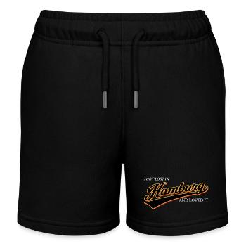 Ich habe mich in Hamburg verlaufen und es geliebt - Kinder Organic Joggingshorts Mini Bolter von Stanley/Stella - Schwarz - Vorne