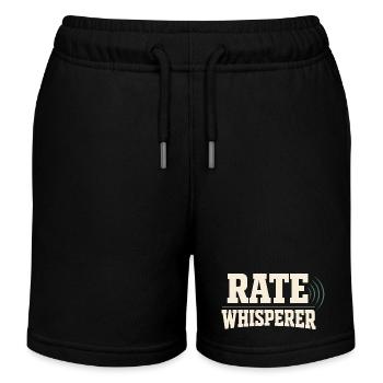 Mortgage Brokers, Loan Officers, - Kids Organic Sweat Shorts by Stanley/Stella - black - Front