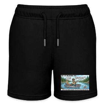 Bass Bandits Angeltour - Kinder Organic Joggingshorts Mini Bolter von Stanley/Stella - Schwarz - Vorne