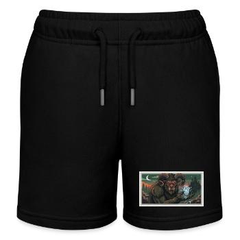 beast with a frozen heart - Kids Organic Sweat Shorts by Stanley/Stella - black - Front