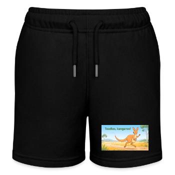 TOODLES KANGAROO - Kinder Organic Joggingshorts Mini Bolter von Stanley/Stella - Schwarz - Vorne
