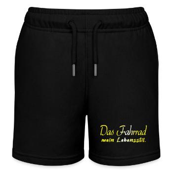 Fahrrad Fahrrad Fahrrad Fahrrad Biker MTB 8 - Kinder Organic Joggingshorts Mini Bolter von Stanley/Stella - Schwarz - Vorne