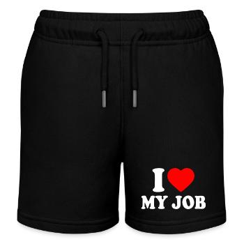 I love my job - Kinder Organic Joggingshorts Mini Bolter von Stanley/Stella - Schwarz - Vorne