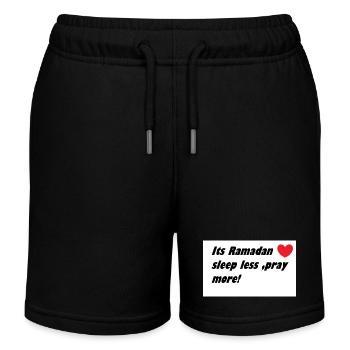 ramadan customized items - Kids Organic Sweat Shorts by Stanley/Stella - black - Front