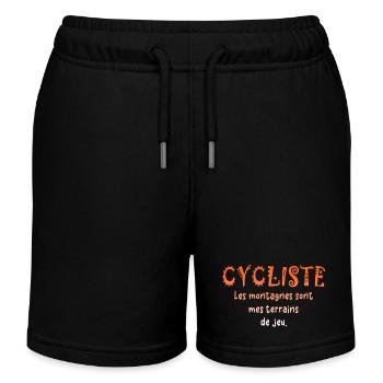 Fahrrad Fahrrad Fahrrad Fahrrad Biker MTB 5 - Kinder Organic Joggingshorts Mini Bolter von Stanley/Stella - Schwarz - Vorne