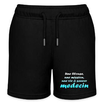 Arzt, Arzt, Krankenschwester, Gesundheit und weißer Kittel - Kinder Organic Joggingshorts Mini Bolter von Stanley/Stella - Schwarz - Vorne