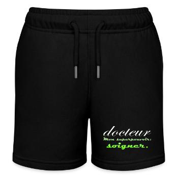 Arzt, Arzt, Krankenschwester, Gesundheit und weißer Kittel - Kinder Organic Joggingshorts Mini Bolter von Stanley/Stella - Schwarz - Vorne