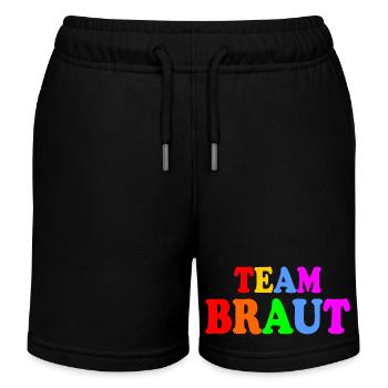 Team groom - Kinder Organic Joggingshorts Mini Bolter von Stanley/Stella - Schwarz - Vorne