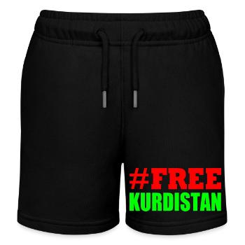 Free Kurdistan - Kinder Organic Joggingshorts Mini Bolter von Stanley/Stella - Schwarz - Vorne