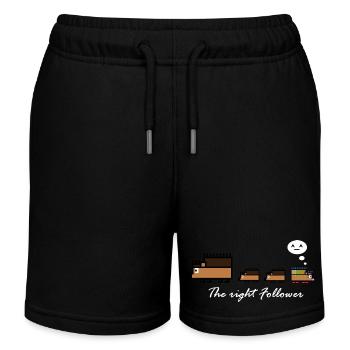 HérissonFollowers - Short de jogging enfant bio Stanley/Stella - noir - Devant