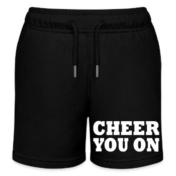 Cheer you on - Short de jogging enfant bio Stanley/Stella - noir - Devant