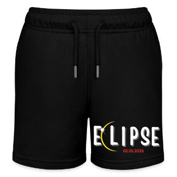 ECLIPSE 2024, AMATEURS D’ASTRONOMIE - Short de jogging enfant bio Stanley/Stella - noir - Devant