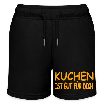 Kuchen - Kinder Organic Joggingshorts Mini Bolter von Stanley/Stella - Schwarz - Vorne