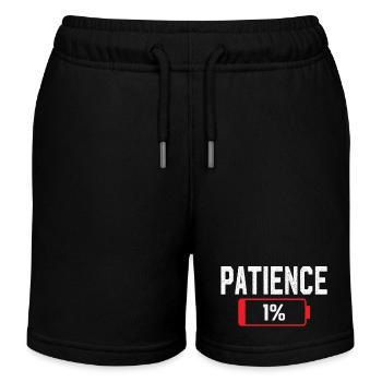 Batterie, Patience, Travail, Stress - Short de jogging enfant bio Stanley/Stella - noir - Devant