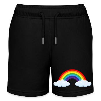 Regenbogen nach dem Gewitter- ApriNoeScor - Kinder Organic Joggingshorts Mini Bolter von Stanley/Stella - Schwarz - Vorne