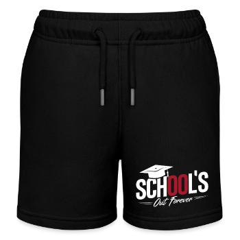 Schulabschluss Abschlussfeier School`s Out Forever - Kids Organic Sweat Shorts by Stanley/Stella - black - Front