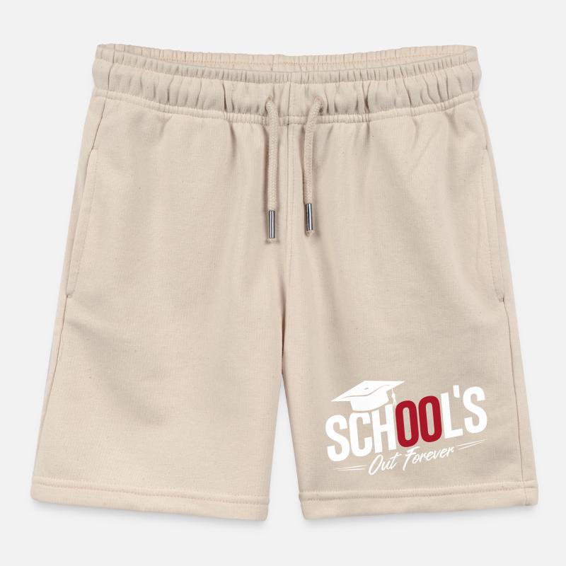 Schulabschluss Abschlussfeier School`s Out Forever Kinder Organic Joggingshorts Mini Bolter von Stanley/Stella
