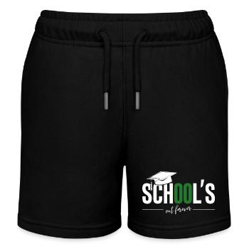 Schulabschluss Abschlussfeier School`s Out Forever - Kids Organic Sweat Shorts by Stanley/Stella - black - Front