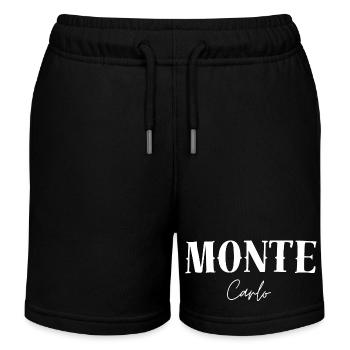 Monte-Carlo - Short de jogging enfant bio Stanley/Stella - noir - Devant