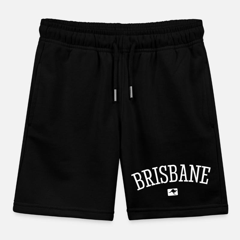Brisbane Australia Down Under Kangaroo Koala Kinder Organic Joggingshorts Mini Bolter von Stanley/Stella