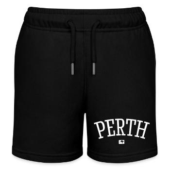 Perth Australia Down Under Kangaroo Koala Outback - Kinder Organic Joggingshorts Mini Bolter von Stanley/Stella - Schwarz - Vorne