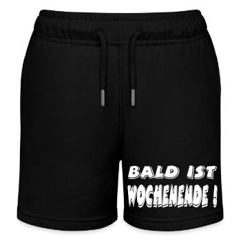 Wochenende - Kinder Organic Joggingshorts Mini Bolter von Stanley/Stella - Schwarz - Vorne