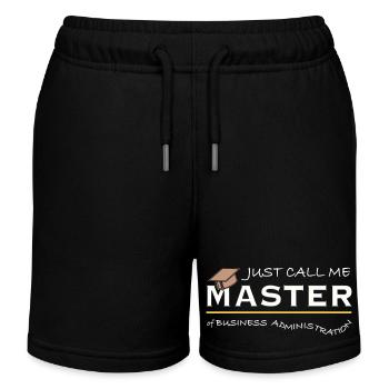 Just Call Me Master of Business Administration MBA - Kinder Organic Joggingshorts Mini Bolter von Stanley/Stella - Schwarz - Vorne