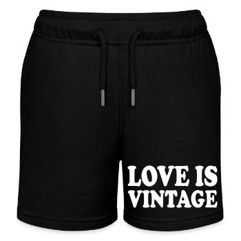 Love is vintage - Kinder Organic Joggingshorts Mini Bolter von Stanley/Stella - Schwarz - Vorne