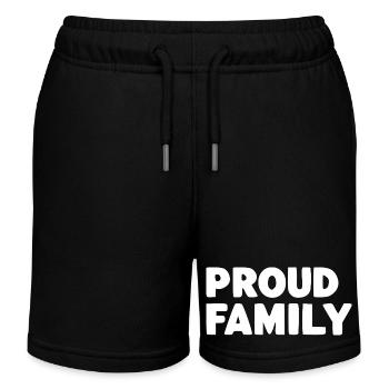 Proud Family - Kids Organic Sweat Shorts by Stanley/Stella - black - Front