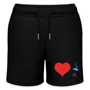 J’adore le patinage sur glace - Figure Skationg Design - Short de jogging enfant bio Stanley/Stella - noir - Devant