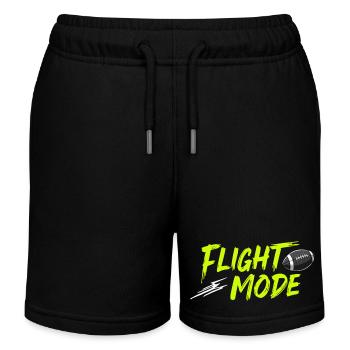 Flight Mode – Football Power aktiviert - Kinder Organic Joggingshorts Mini Bolter von Stanley/Stella - Schwarz - Vorne