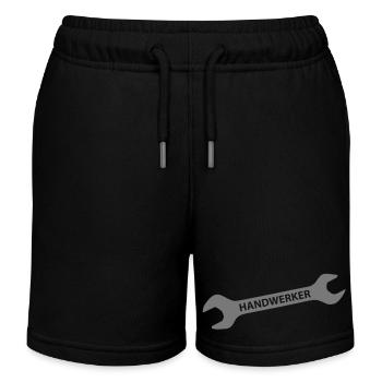 Handwerker - Kinder Organic Joggingshorts Mini Bolter von Stanley/Stella - Schwarz - Vorne