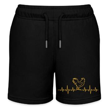 Coq - Short de jogging enfant bio Stanley/Stella - noir - Devant