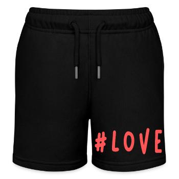 JUST MARRIED. ES LEBE DIE EHE. VALENTINSTAG - Kinder Organic Joggingshorts Mini Bolter von Stanley/Stella - Schwarz - Vorne