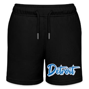 Police Detroit Blue Brush - Short de jogging enfant bio Stanley/Stella - noir - Devant