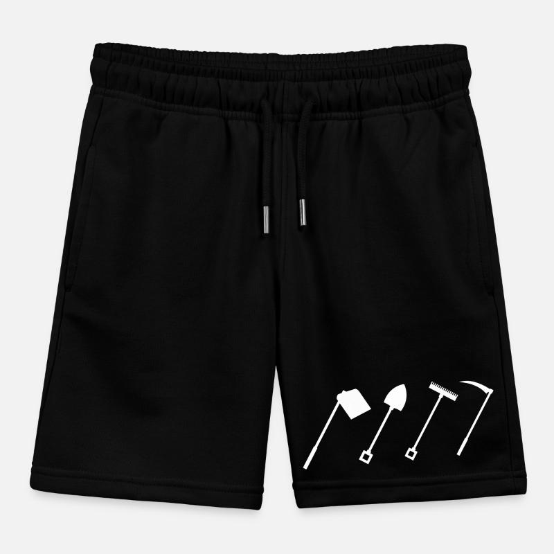 Farm Tools Kids Organic Sweat Shorts by Stanley/Stella